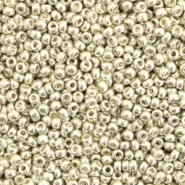 Rocailles Miyuki 11/0 Duracoat galvanized silver 11-4201