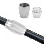 Componenti in acciaio inossidabile chiusura magnetica Ø6mm argento antico