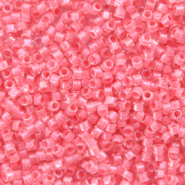 Perline Miyuki Delica 11/0 Coral lined luster crystal pink DB-70