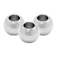 Perline in acciaio inossidabile 6mm argento
