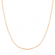Componenti in acciaio inossidabile catene a palline Mix & Match oro rosa