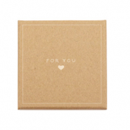 Confezione regalo 'for you ♥' marrone