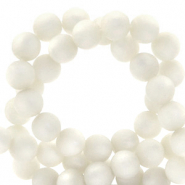 Perline Super Polaris 6 mm tonda opaca bianco brillante