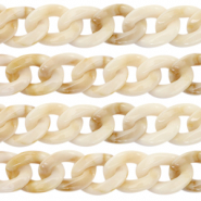 Catena in acrilico 22mm beige