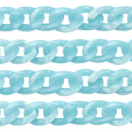Catena in acrilico 19mm blu chiaro