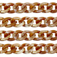 Catena in acrilico 19mm marrone