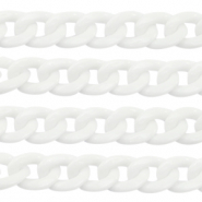 Catena in acrilico 19mm bianco
