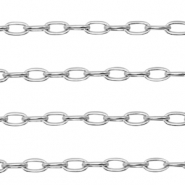 Componenti in acciaio inossidabile catena a rol&ograve; ovale anchor cable links argento