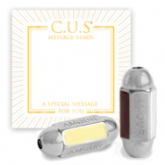 Message beads C.U.S® per bigiotteria "amour" argento (privo di nichel)