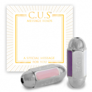 Message beads C.U.S® per bigiotteria "love" argento (privo di nichel)
