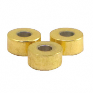 Perline in acciaio inossidabile rondella 4mm oro