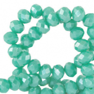 Perline sfaccettate 3x2mm rondella verde erin-effetto perlato