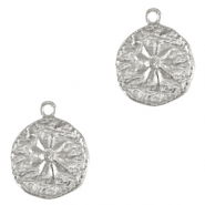 Ciondoli di metallo DQ sole argento antico (privo di nichel)