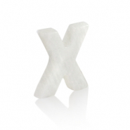 Pendenti di conchiglia prodotti speciali lettera X bianco (colore naturale)