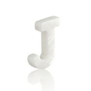 Pendenti di conchiglia prodotti speciali lettera J bianco (colore naturale)