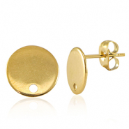 Componenti in acciaio inossidabile orecchini con anellino 10mm oro