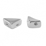 Perline Tile triangolo argento