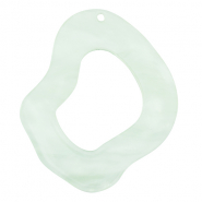 Pendenti in resina organico verde menta neon