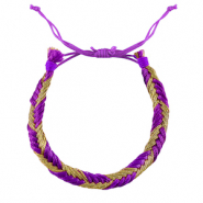 Braccialetti alla moda viola-oro