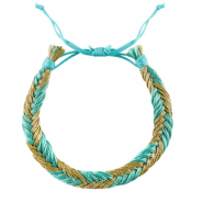 Braccialetti alla moda blu-oro