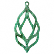 Pendenti in resina multicolore verde