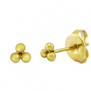 Orecchini in acciaio inossidabile oro