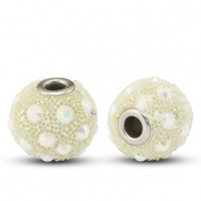 Perline in stile bohémien beige-strass