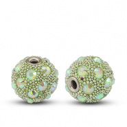 Perline in stile bohémien verde-strass
