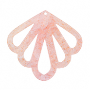 Pendenti in resina conchiglia rosa chiaro