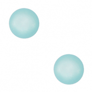 Cabochon Polaris 4mm soft SS16 "Pietra di nascita" shiny Marzo turchese
