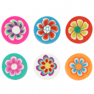 Perline di polimero fiore multicolore