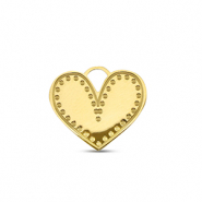 Ciondoli in acciaio inossidabile cuore oro