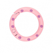 Componenti colorati anello brisé portachiavi rosa-viola