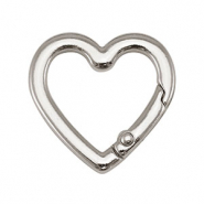 Componenti anello brisé portachiavi cuore argento