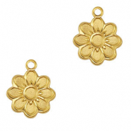 Ciondoli in acciaio inossidabile fiore oro