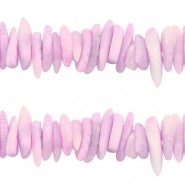 Perline di conchiglia chips lilla