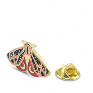 Pins farfalla notturna Blu-rosa-oro