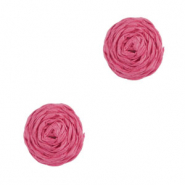 Pendenti in rafia 12mm fucsia