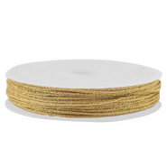 Coda di topo intrecciato 1mm oro scuro metallico