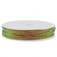 Coda di topo intrecciato 0,8mm multicolore-arancione verde metallico