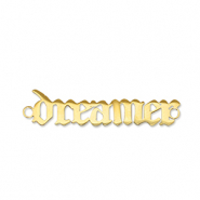 Ciondoli in acciaio inossidabile distanziatore ''dreamer'' oro