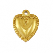 Ciondoli in acciaio inossidabile cuore oro