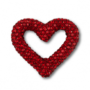 Perline in stile bohémien cuore rosso