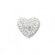 Perline in stile bohémien cuore argento