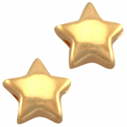 Perline di metallo DQ 6mm stella oro (privo di nichel)