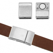Chiusura magnetica di metallo DQ Ø10x2,2 mm argento antico (privo di nichel)