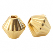 Perline di metallo DQ a cono oro (privo di nichel)
