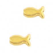 Perline di metallo DQ pesciolino oro (privo di nichel)