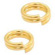 Anellino brisé di metallo DQ 5mm oro (privo di nichel)