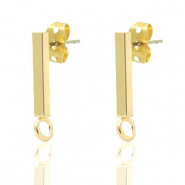 Perno di metallo DQ barra 14x2 mm oro (privo di nichel)